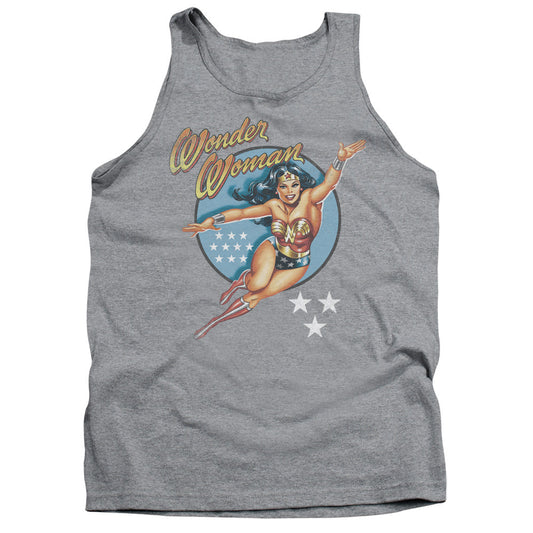 DC Comics Wonder Woman Vintage Mens Tank Top Shirt Athletic Heather Officially Licensed