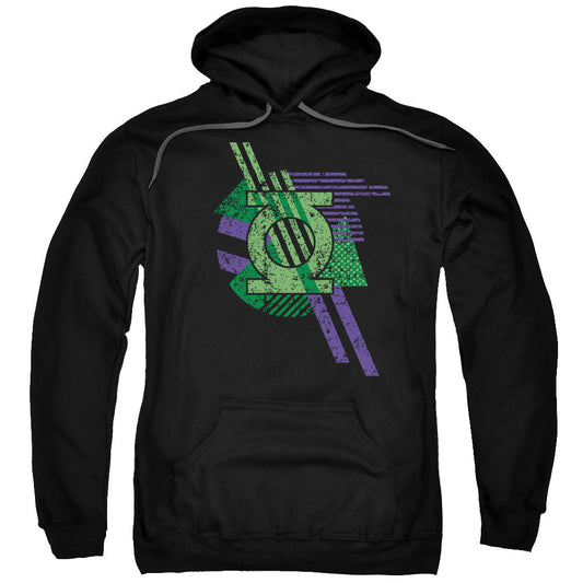 DC Comics Lantern Shapes Mens Hoodie Black Officially Licensed