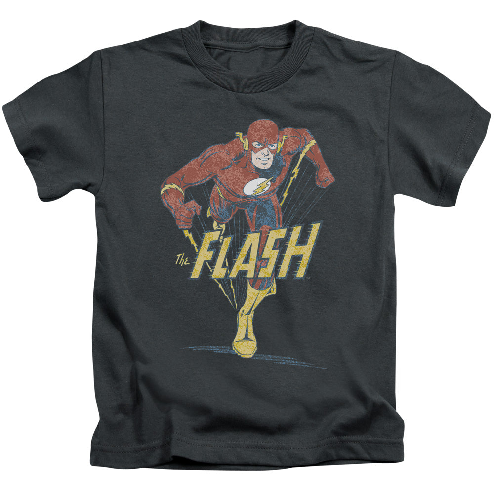 DC Comics Flash Desaturated Flash Juvenile Kids Youth T Shirt Charcoal Officially Licensed