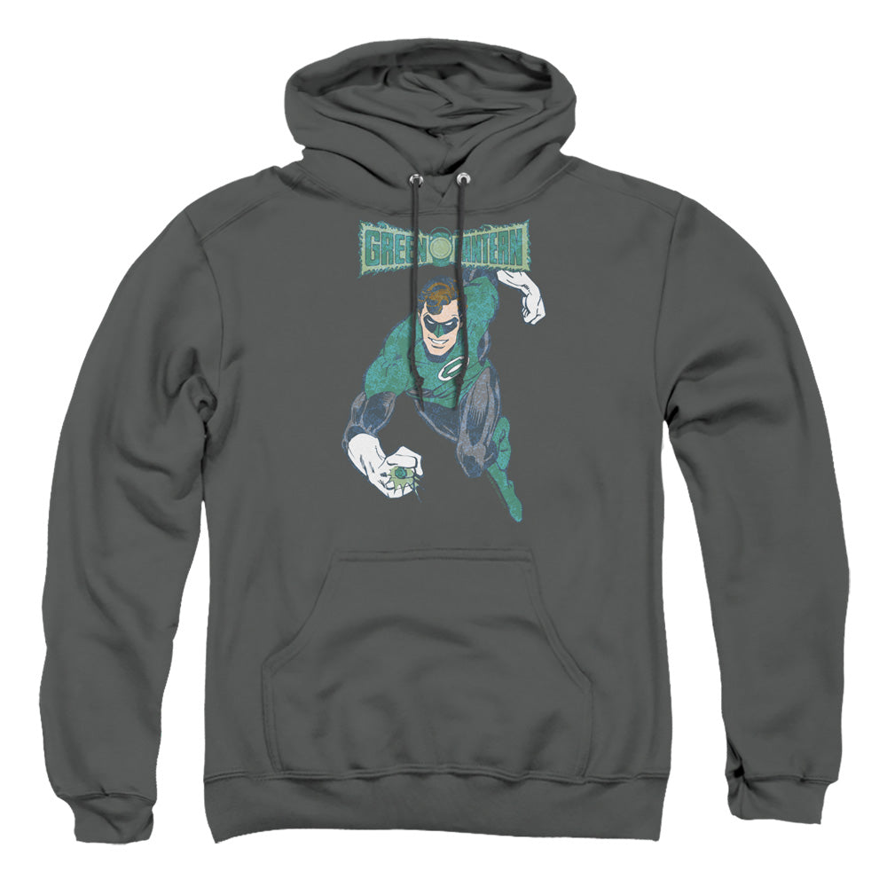 Dco Desaturated Green Lantern Mens Hoodie Charcoal Officially Licensed