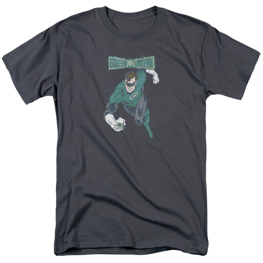 DC Comics Desaturated Green Lantern Mens T Shirt Charcoal Officially Licensed