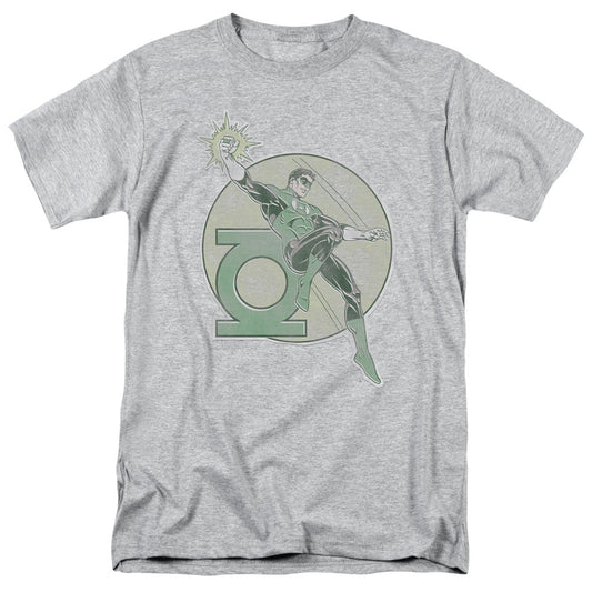 DC Comics Retro Lantern Iron on Mens T Shirt Athletic Heather Officially Licensed