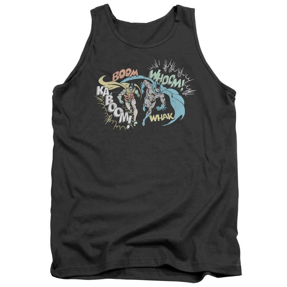 DC Comics Action Duo Mens Tank Top Shirt Charcoal Officially Licensed