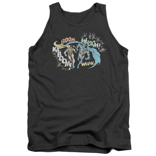 DC Comics Action Duo Mens Tank Top Shirt Charcoal Officially Licensed