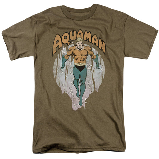 DC Comics From the Depths Mens T Shirt Safari Green Officially Licensed