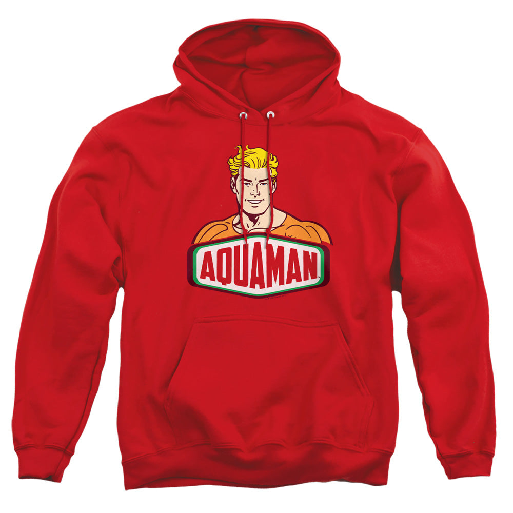 Dco Aquaman Sign Mens Hoodie Red Officially Licensed