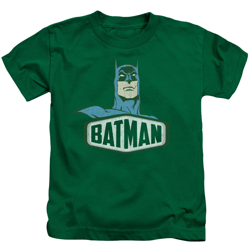 DC Comics Batman Sign Juvenile Kids Youth T Shirt Kelly Green Officially Licensed