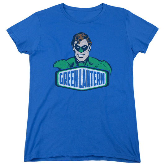 DC Comics Green Lantern Sign Womens T Shirt Royal Blue Officially Licensed