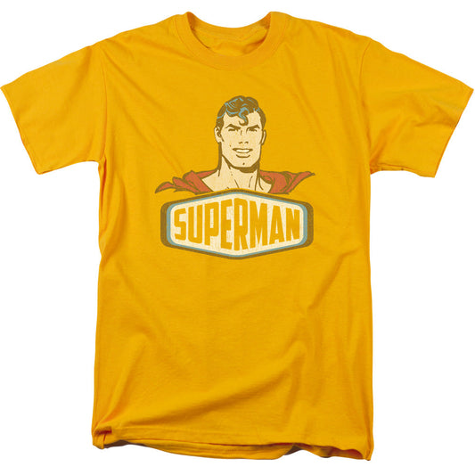 DC Comics Superman Sign Mens T Shirt Gold Officially Licensed