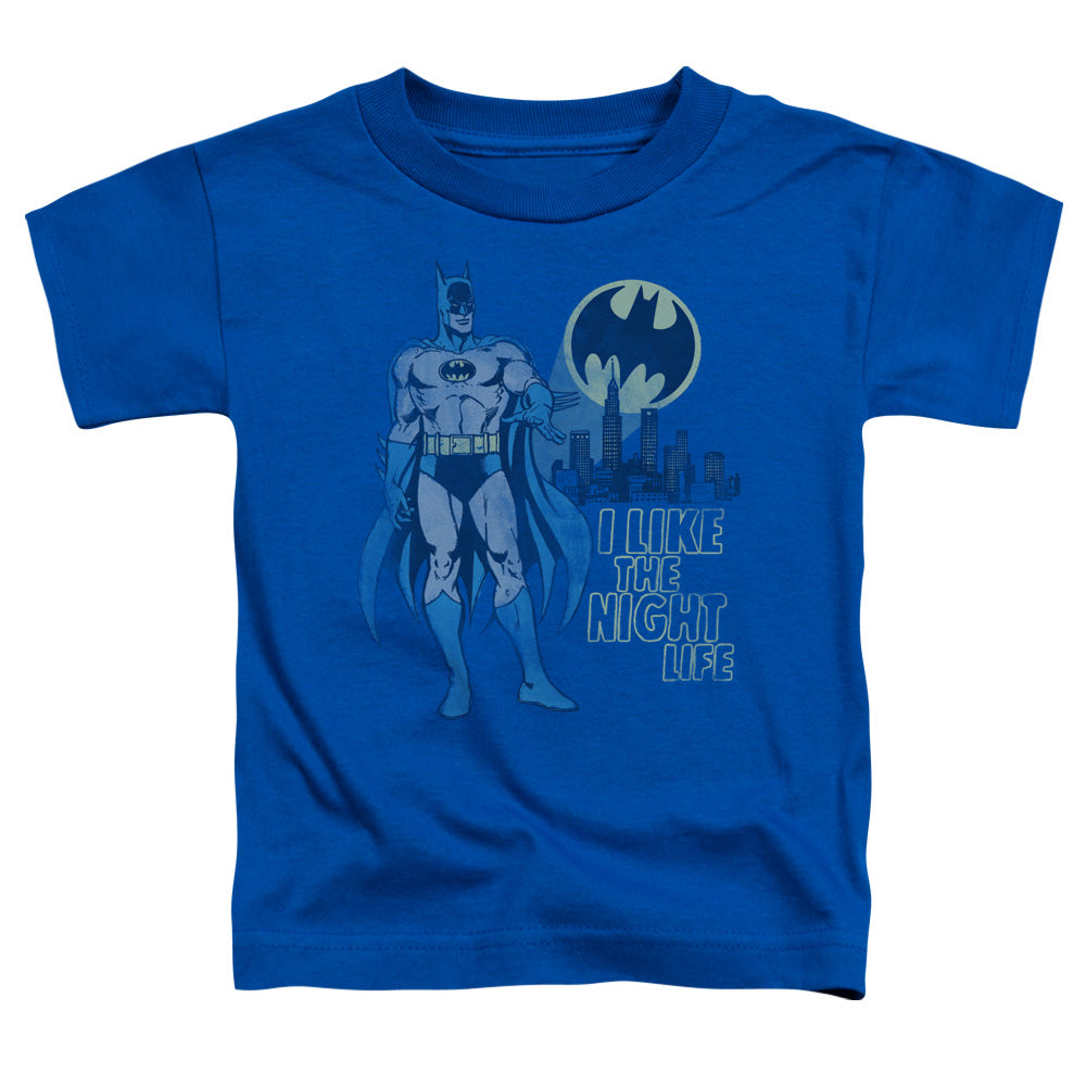 DC Comics Night Life Toddler Kids Youth T Shirt Royal Blue Officially Licensed