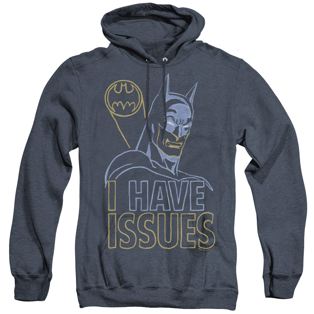 DC Comics Issues Heather Mens Hoodie Navy Blue Officially Licensed