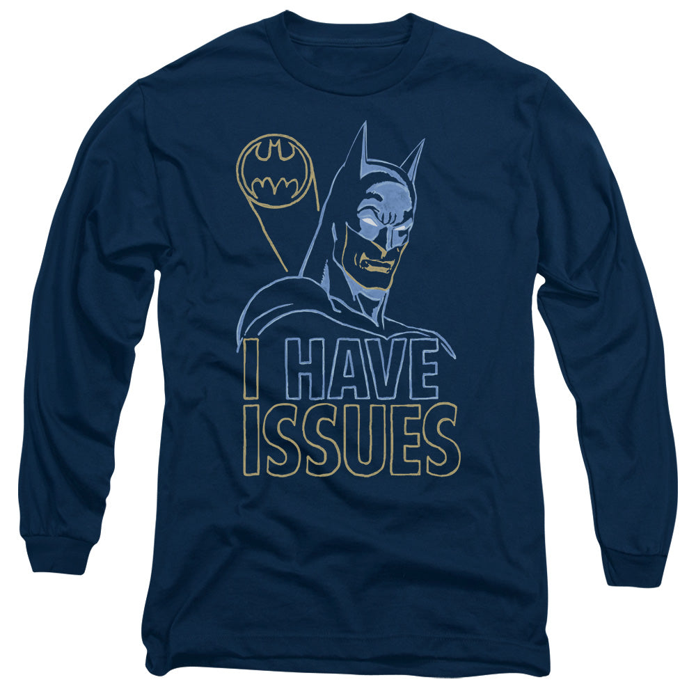 Dc Issues Mens Long Sleeve Shirt Navy Officially Licensed