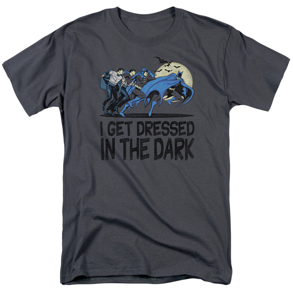 Dc Get Dressed Mens T Shirt Charcoal Officially Licensed