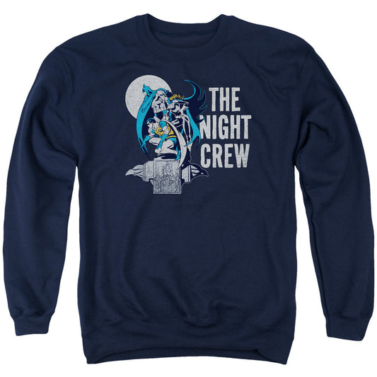 Dc Night Crew Mens Crewneck Sweatshirt Navy