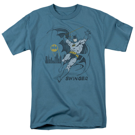 DC Comics Swinging Mens T Shirt Slate Officially Licensed