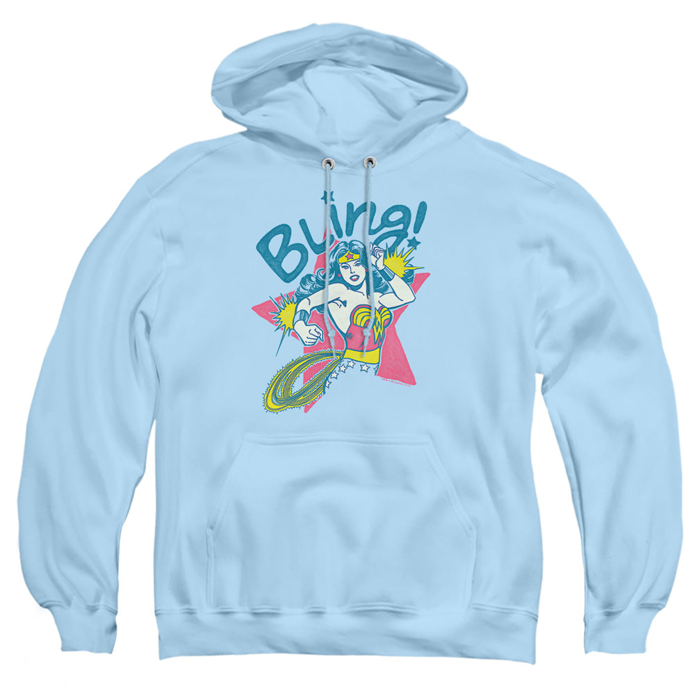 Dc Bling Mens Hoodie Light Blue Officially Licensed
