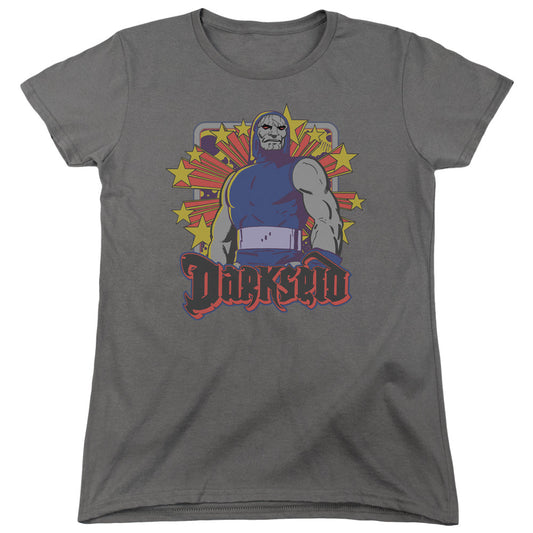 DC Comics Darkseid Stars Womens T Shirt Charcoal Officially Licensed