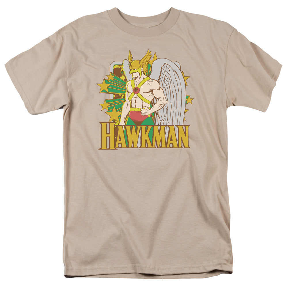 Dc Hawkman Stars Mens T Shirt Sand Officially Licensed