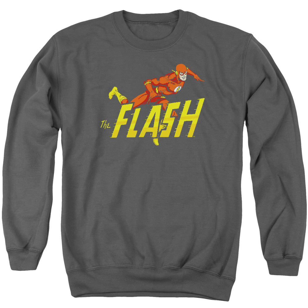 Dc Flash 8 Bit Flash Mens Crewneck Sweatshirt Black Officially Licensed