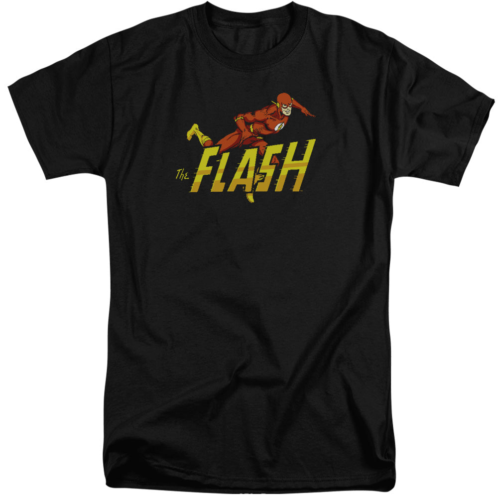 DC Comics Flash 8 Bit Flash Mens Tall T Shirt Adult Tall Black Officially Licensed