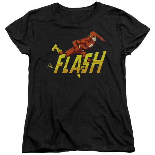 DC Comics Flash 8 Bit Flash Womens T Shirt Black Officially Licensed
