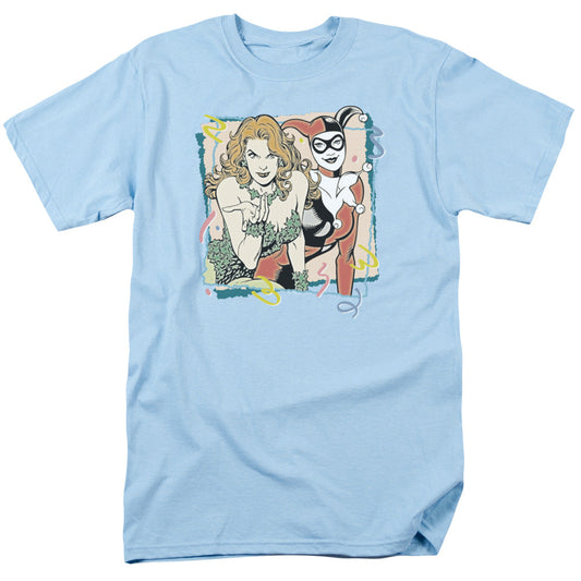 DC Comics Totally Harvey & Ivy Mens T Shirt Light Blue Officially Licensed