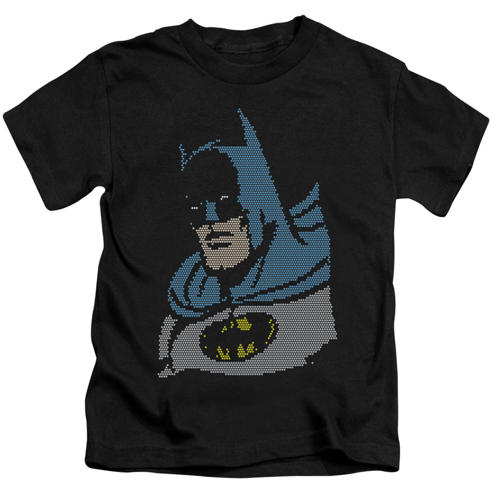 DC Comics Lite Brite Batman Juvenile Kids Youth T Shirt Black Officially Licensed