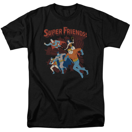 DC Comics Super Running Mens T Shirt Black Officially Licensed