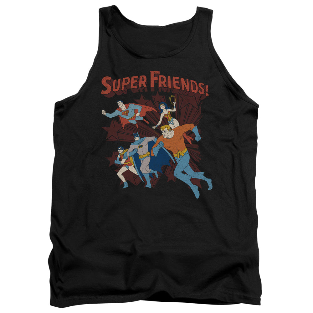 Dc Super Running Mens Tank Top Shirt Black Officially Licensed