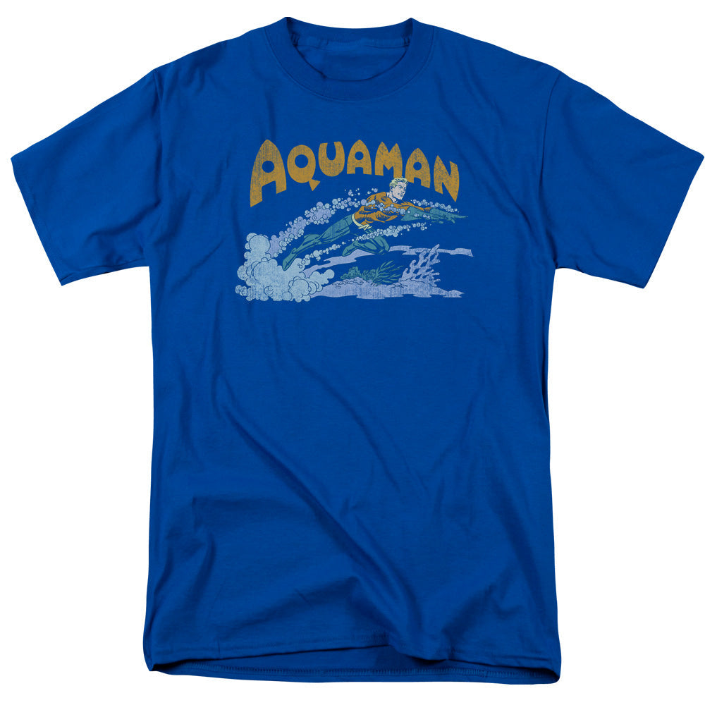 Dc Aqua Swim Mens T Shirt Royal Blue Officially Licensed