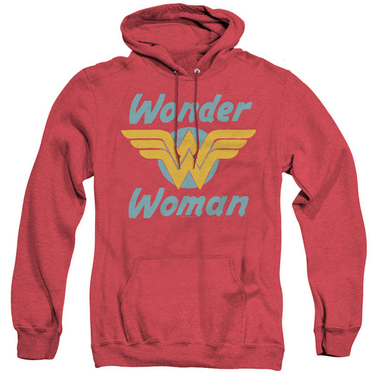 DC Comics Wonder Wings Heather Mens Hoodie Red Officially Licensed