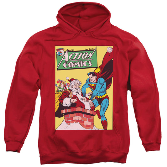 DC Comics Cover No. 105 Mens Hoodie Red Officially Licensed