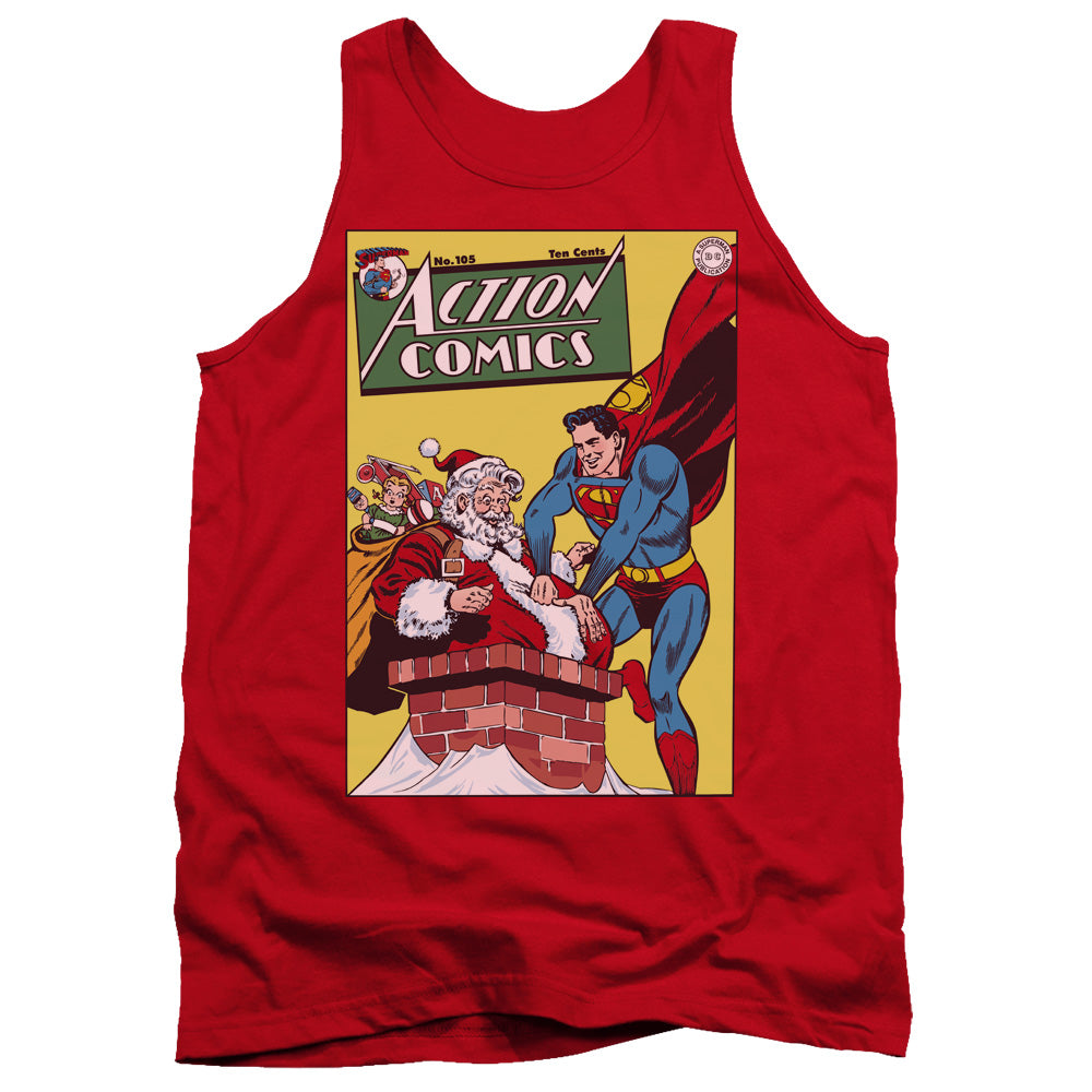 Dc Cover No. 105 Mens Tank Top Shirt Red Officially Licensed