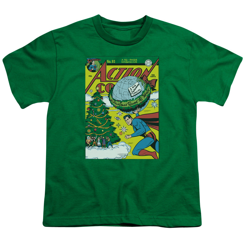 DC Comics Cover No. 93 Kids Youth T Shirt Kelly Green Officially Licensed