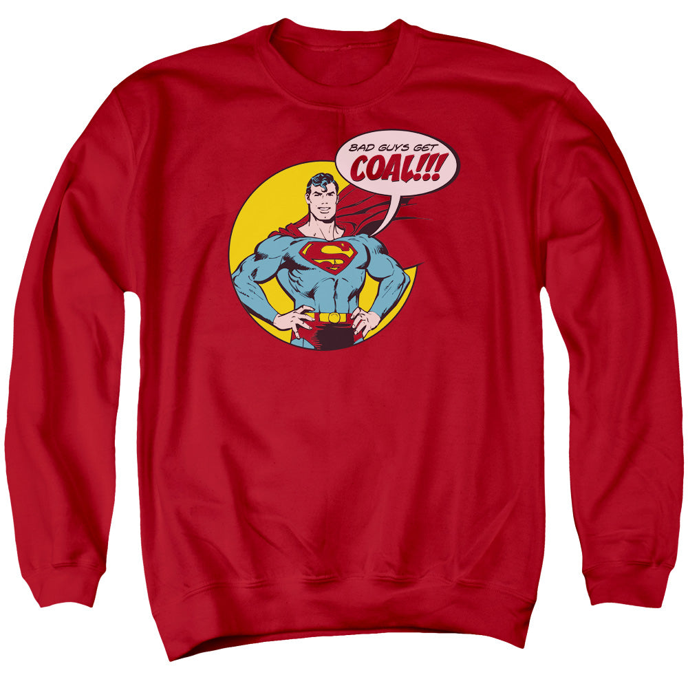 DC Comics Coal Mens Crewneck Sweatshirt Red Officially Licensed