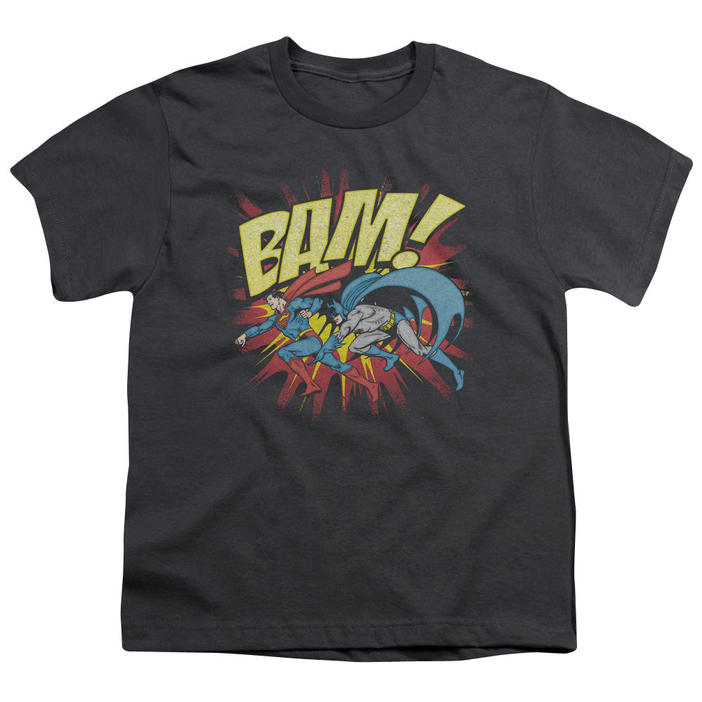 DC Comics Bam Kids Youth T Shirt Charcoal Officially Licensed