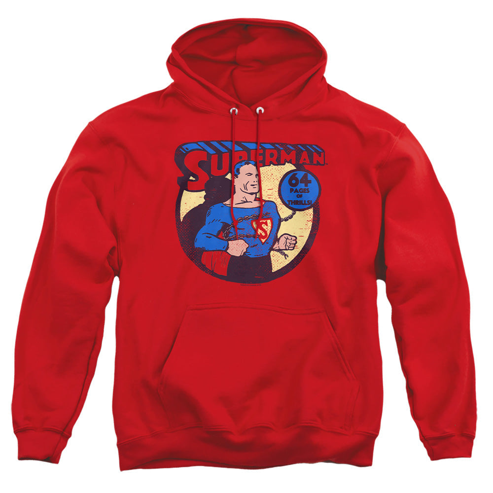 Dc Superman 64 Mens Hoodie Red Officially Licensed