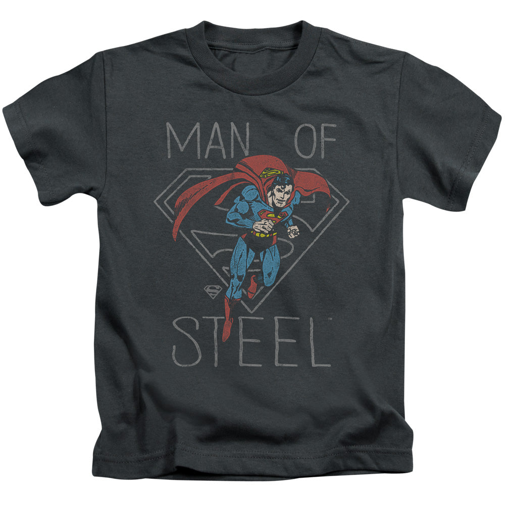 DC Comics Hardened Heart Juvenile Kids Youth T Shirt Charcoal Officially Licensed
