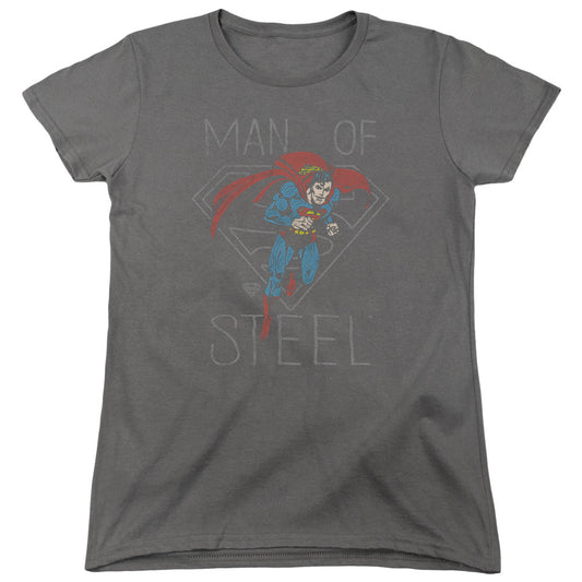 DC Comics Hardened Heart Womens T Shirt Charcoal Officially Licensed