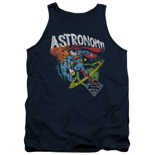 DC Comics Astronomy Mens Tank Top Shirt Navy Blue Officially Licensed