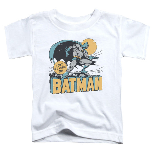 DC Comics Night Off Toddler Kids Youth T Shirt White Officially Licensed