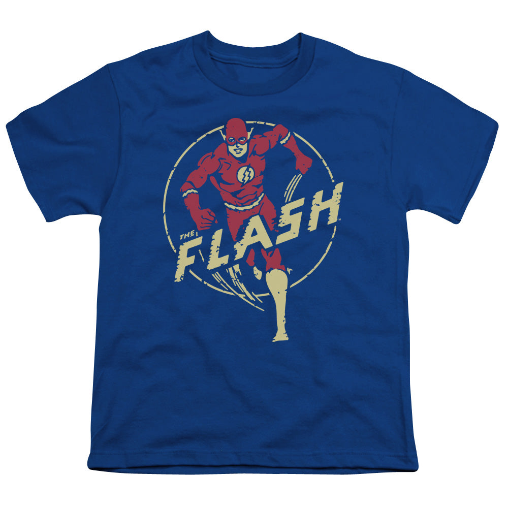 DC Comics Flash Flash Comics Kids Youth T Shirt Royal Blue Officially Licensed