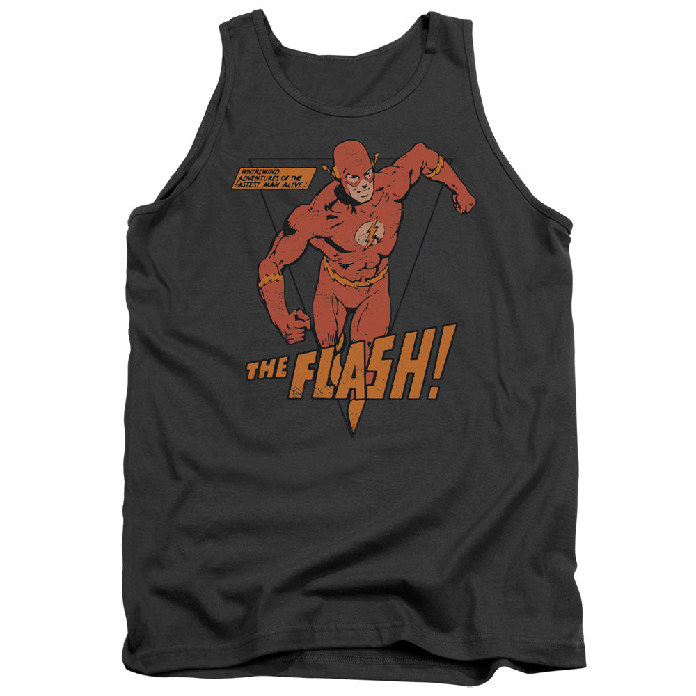 DC Comics Flash Whirlwind Mens Tank Top Shirt Charcoal Officially Licensed