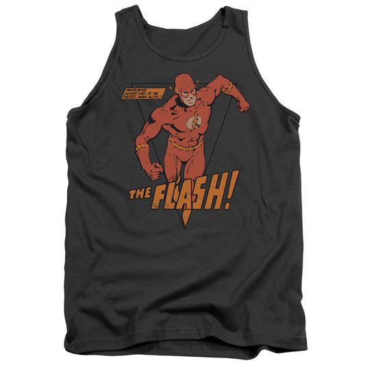 DC Comics Flash Whirlwind Mens Tank Top Shirt Charcoal Officially Licensed