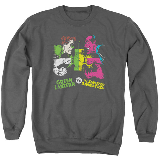 Dc Gl Vs Sinestro Mens Crewneck Sweatshirt Charcoal