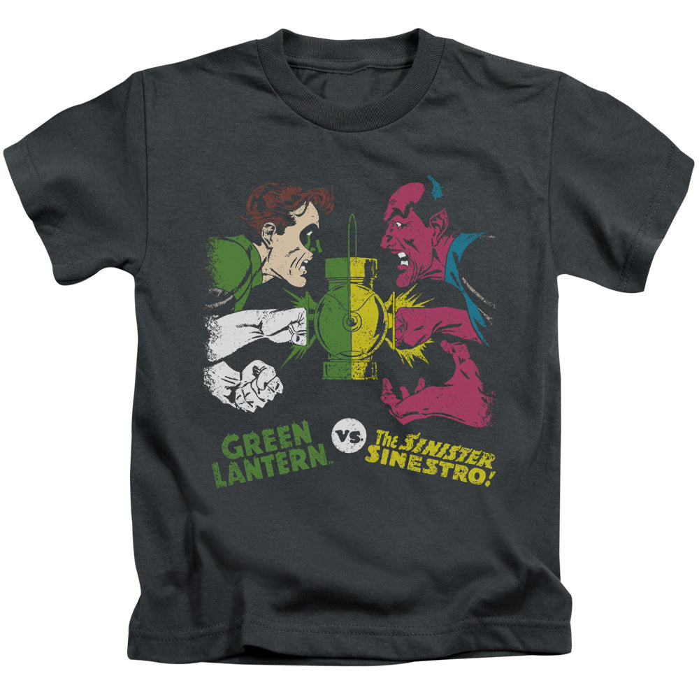DC Comics Gl Vs Sinestro Juvenile Kids Youth T Shirt Charcoal Officially Licensed