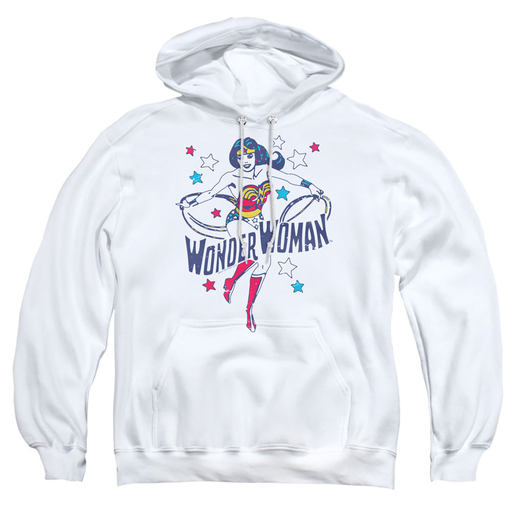 Dc Wonder Stars Mens Hoodie White Officially Licensed