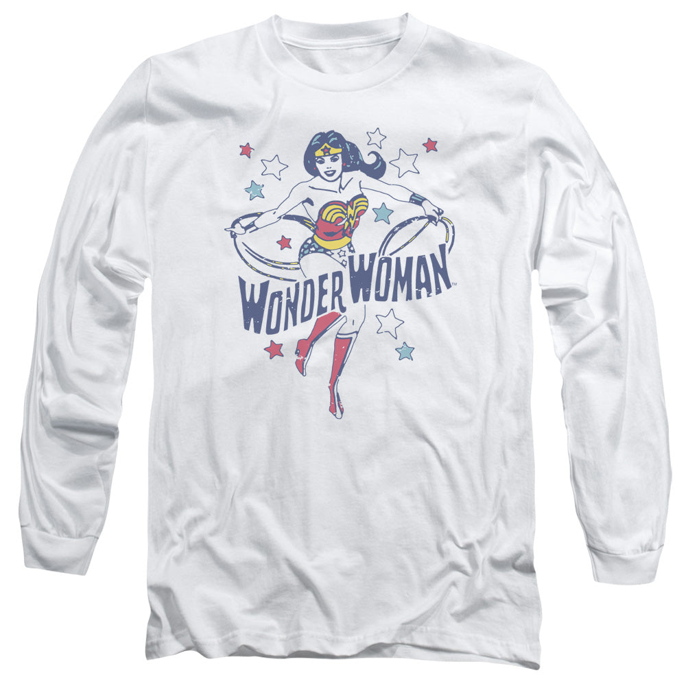 Dc Wonder Stars Mens Long Sleeve Shirt White Officially Licensed