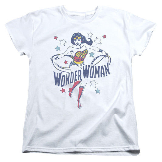 DC Comics Wonder Stars Womens T Shirt White Officially Licensed