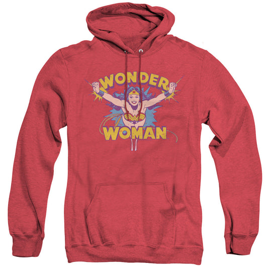 DC Comics Flying Through Heather Mens Hoodie Red Officially Licensed